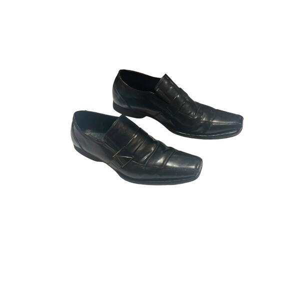 Bruno‎ Marc Men's Giorgio-3 Black Leather Lined Dress Loafers Shoes Size 12 - Picture 10 of 15